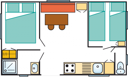 Plan du mobil home O'Phea
